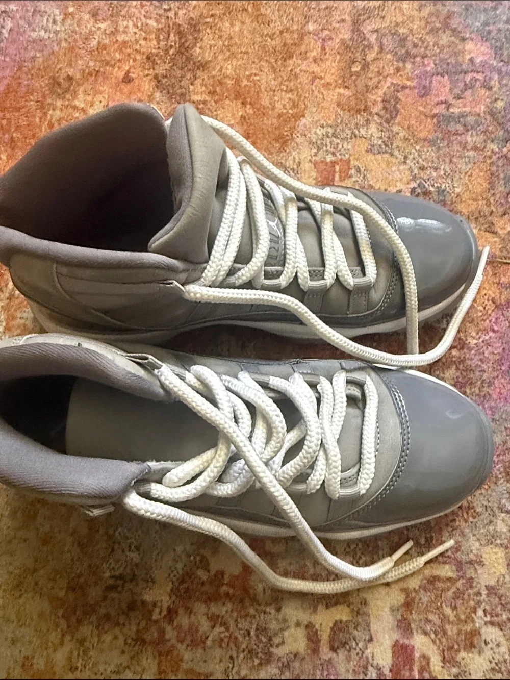 Jordan Kids Grey Retro 11s High-Top Sneakers